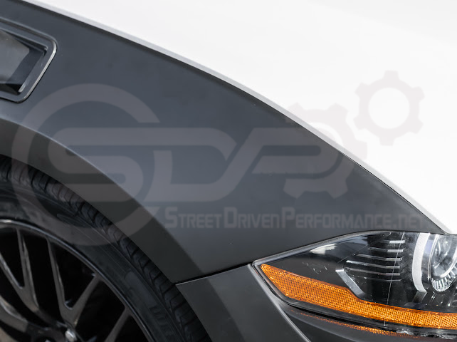 2018-2023 Ford Mustang S550 | GTD Style Primed Black Front Side Vented Fenders