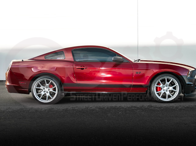 2010-2014 FORD S197 MUSTANG | GT500 STYLE SIDE SKIRTS EXTENSION PAIR ROCKER PANELS GROUND EFFECTS