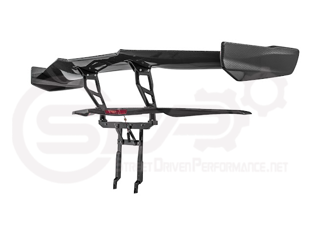 2014-2019 CHEVROLET CORVETTE C7  | EXTENDED REAR HIGH SPOILER WITH WING RISER