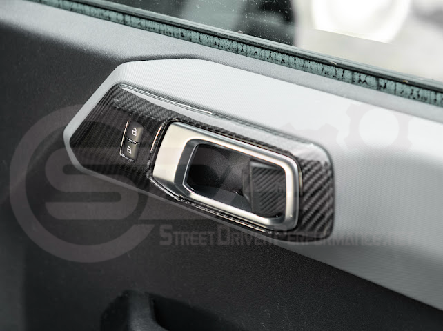 2021-UP FORD BRONCO CARBON FIBER FRONT DOOR HANDLE TRIM COVER