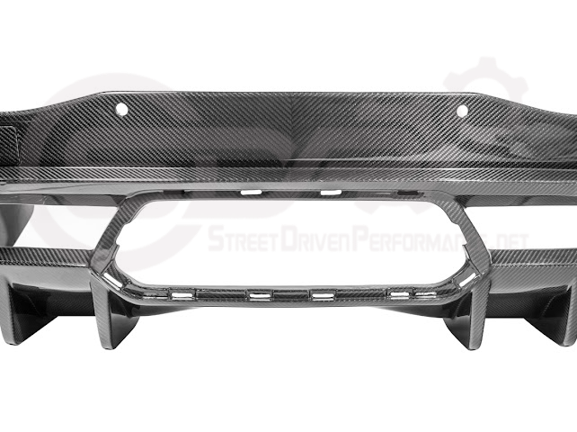 2023-UP CHEVROLET CORVETTE C8 Z06 | SDP PERFORMANCE PACKAGE CARBON FIBER REAR BUMPER FINNED DIFFUSER