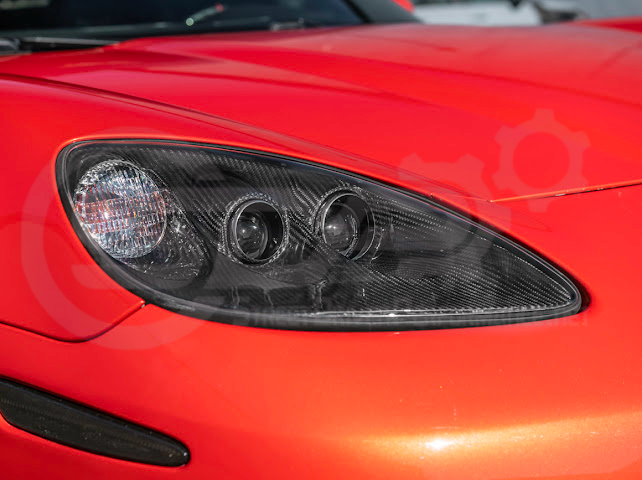 2005-2013 CHEVROLET CORVETTE C6 | FACTORY OEM STYLE CARBON FIBER  HEADLIGHTS HOUSING REPLACEMENT