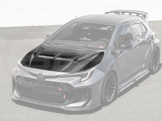 2023-UP TOYOTA GR COROLLA | JDM VRS STYLE FRONT AIR VENTED HOOD