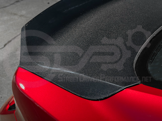 2024-Up Ford Mustang S650 | Factory Integrated Ducktail Style Carbon Fiber Replacement Rear Trunk Lid
