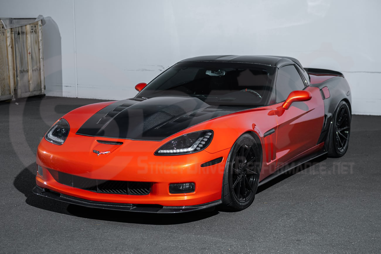 2005-2013 CHEVROLET CORVETTE C6 | SDP PERFORMANCE STYLE CARBON FIBER VENTED COWL HOOD