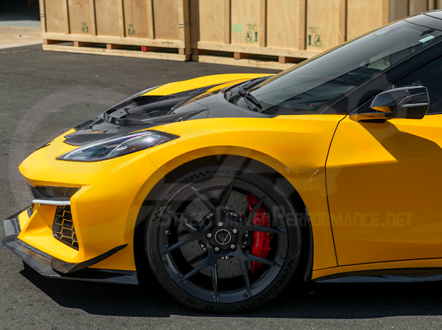 2020+ Corvette C8 | ZR1 Style Replica CARBON FIBER Front Hood