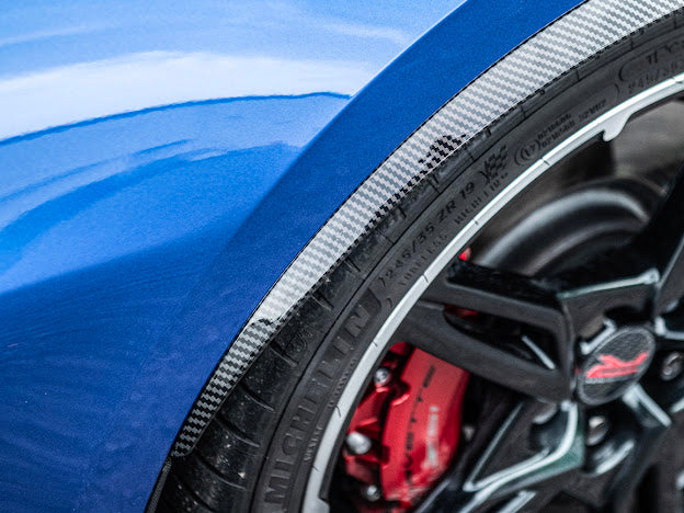 2020+ CHEVROLET CORVETTE C8 | SDP PERFORMANCE PACKAGE HYDRO DIPPED CARBON FIBER SIDE WHEEL FENDER PAIR