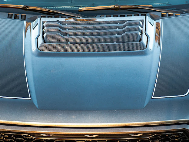 2017-2020 FORD F-150 RAPTOR | STREET SERIES PACKAGE CARBON FIBER HOOD VENT REPLACEMENT
