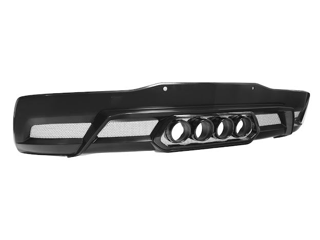 2020-Up Corvette C8 | Z06 Style Rear Center Quad Tips Exhaust Exit Grille Diffuser