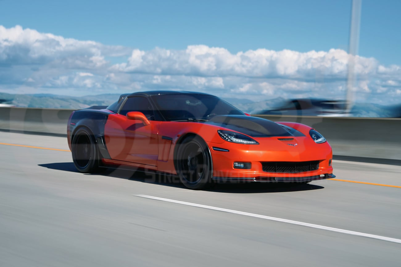 2005-2013 CHEVROLET CORVETTE C6 | SDP PERFORMANCE STYLE CARBON FIBER VENTED COWL HOOD