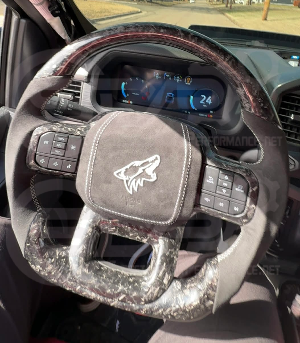 2021 - 2026+ Ford F-150 & Gen 3 Raptor - Custom Carbon Fiber Steering Wheel with options