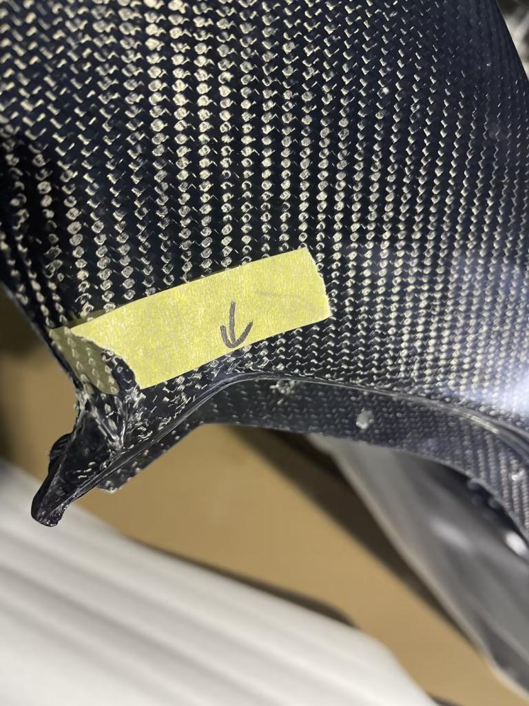 *BLEMISHED- DISCOUNTED* 05-13 Corvette C6 ZR1 Style Carbon Fiber Rear Side Wide Body Fenders Pair