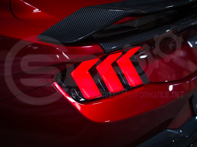 2024-Up Ford Mustang S650 | EURO Style Sequential Signal LED Clear Lenses Rear Taillights Pair