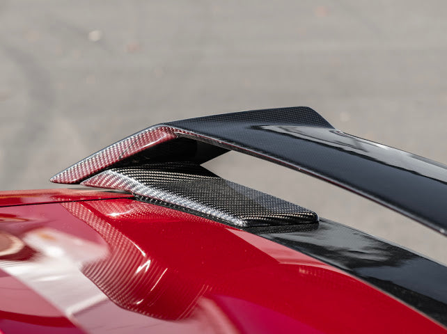 2024-Up Ford Mustang S650 | GT Style CARBON FIBER Rear Trunk Lid Wing & Spoiler Panel