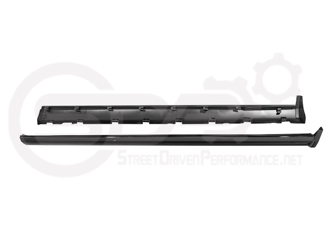 2010-2014 FORD S197 MUSTANG | GT500 STYLE SIDE SKIRTS EXTENSION PAIR ROCKER PANELS GROUND EFFECTS