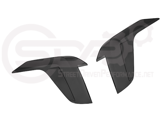 2020-Up Cadillac CT4 | SMOKE TINTED Rear Tail Light Trim Bezel Cover Pair
