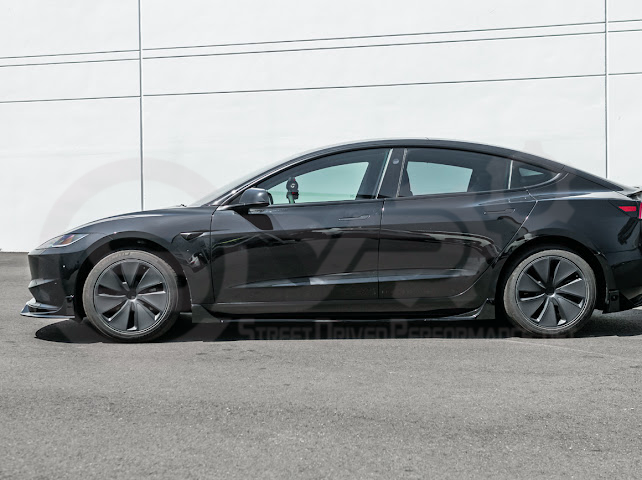 2024-UP TESLA MODEL 3 TRACK STYLE FRONT LIP SPLITTER GROUND EFFECTS