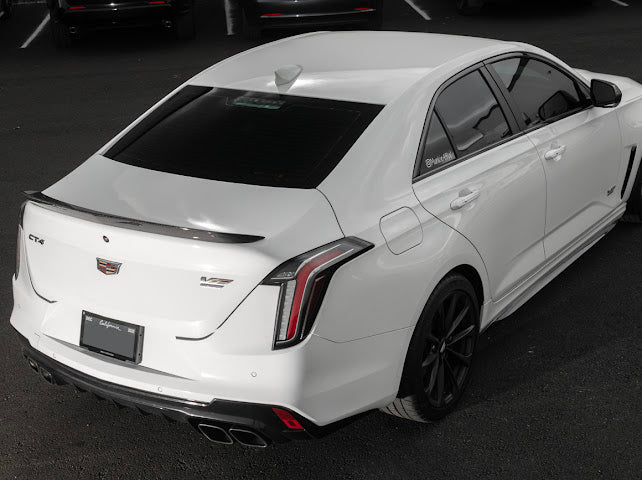 2020-UP CADILLAC CT4, CT4 V, AND CT4-V BLACKWING | BLACKWING PACKAGE CARBON FIBER REAR WING SPOILER