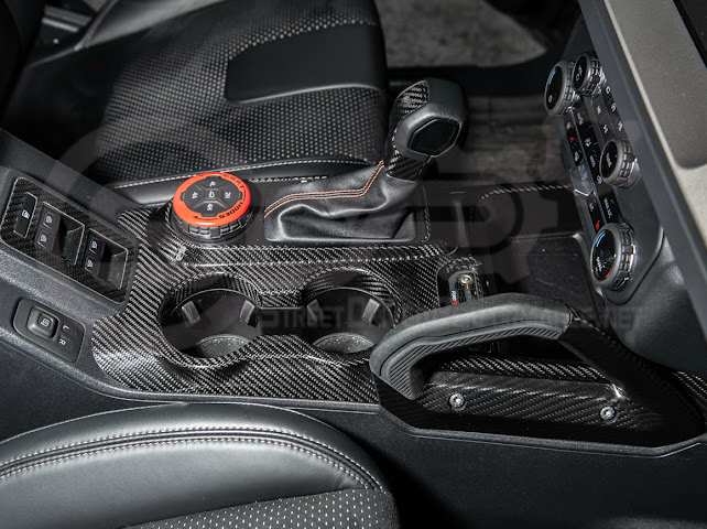 2021-UP FORD BRONCO CARBON FIBER GEAR SHIFT PANEL TRIM COVER