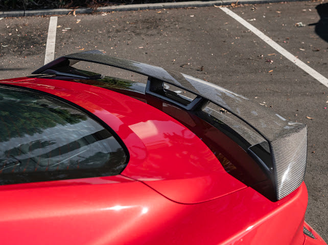 2024-Up Ford Mustang S650 | GT Style CARBON FIBER Rear Trunk Lid Wing & Spoiler Panel