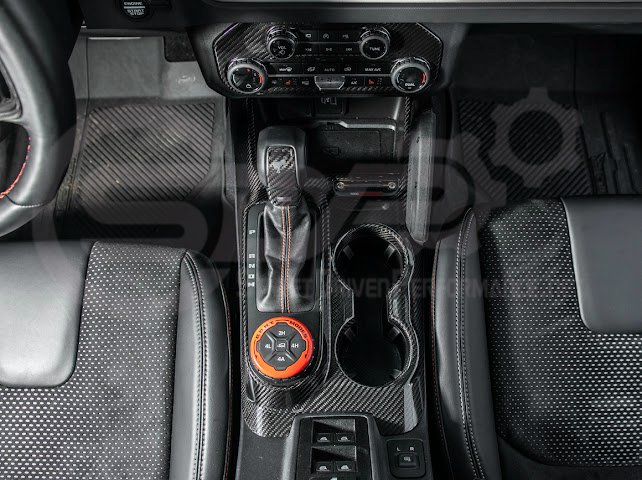 2021-UP FORD BRONCO CARBON FIBER GEAR SHIFT PANEL TRIM COVER