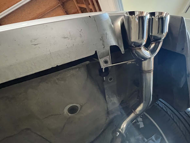 2011-2014 SUBARU IMPREZA WRX / STI | MUFFLER DELETE AXLE BACK QUAD EXHAUST (CHROME OR BURNT BLUE TIPS)