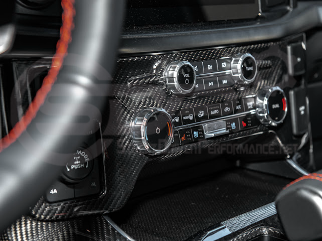 2021-UP FORD F-150 | FACTORY STYLE CARBON FIBER CENTER AC RADIO CONTROL PANEL COVER