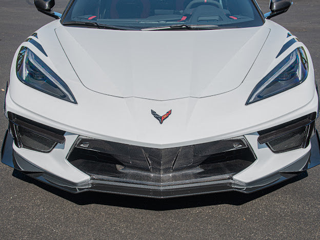 2020+ CORVETTE C8 STINGRAY & Z51 | Z06 Z07 PERFORMANCE FRONT LIP SPLITTER & CANARDS GROUND EFFECTS