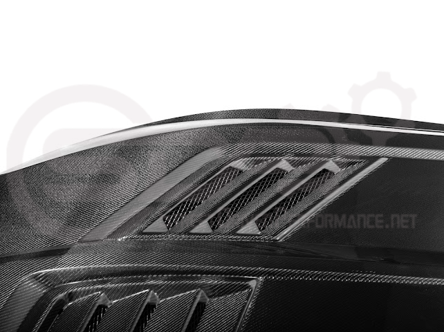 2024-UP FORD MUSTANG | SUPER SNAKE STYLE FRONT VENTED HOOD