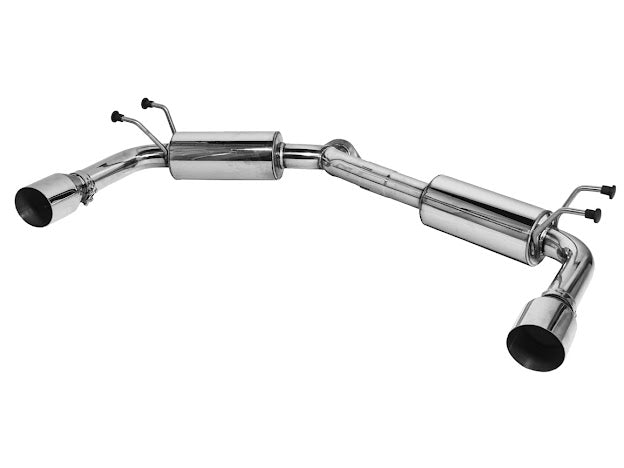 2019-Up Mazda 3 Hatchback | T-304 Dual Muffler Axle Back Burnt Tips Exhaust