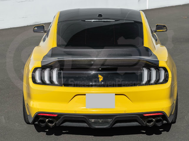 2015-2023 FORD MUSTANG | SUPER SNAKE STYLE REPLACEMENT REAR TRUNK LID WITH INTEGRATED SPOILER