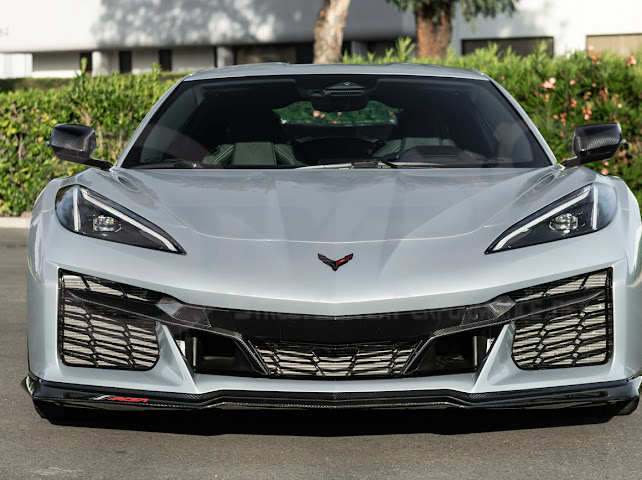 2023+ CHEVROLET CORVETTE C8 Z06 | CARBON FIBER FRONT BUMPER GRILLE INSERT PAIR