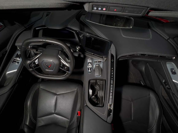 2020+ CHEVROLET CORVETTE C8 CARBON FIBER INTERIOR OVERLAY DASH TRIM