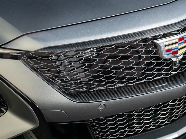 2025-Up Cadillac CT5-V Blackwing | CARBON FIBER Front Upper & Lower Grille Trim Insert Surrounding Replacement