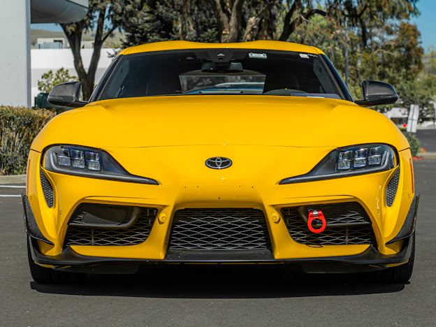 2020-Up Toyota GR Supra A90 A91 | SDP Performance Style CARBON FIBER Front Bumper Canard Splitter (Pair)
