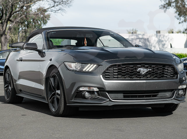 2015-2023 FORD MUSTANG S550 | CARBON FIBER FRONT BUMPER FOG LIGHT BEZEL COVER PAIR