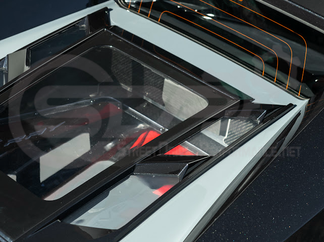 2020-UP CORVETTE C8 CONVERTIBLE | REAR HATCH UPPER HTC TONNEAU WINDOW INSERTS