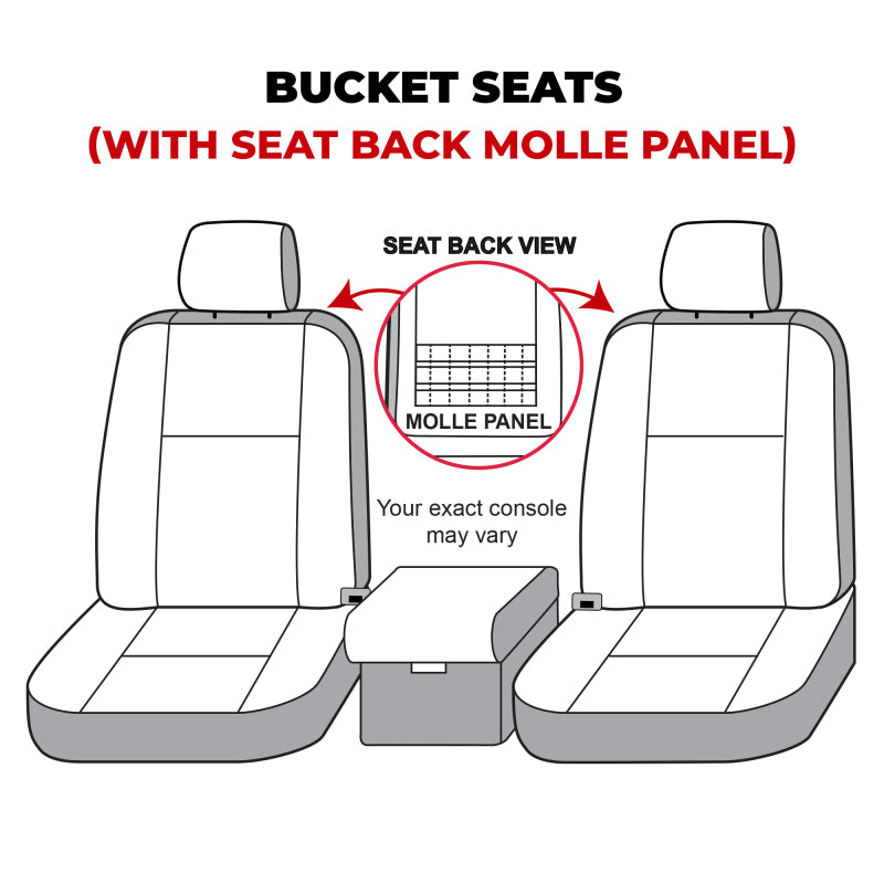 Covercraft 21-24 Ford Bronco Polycotton SeatSaver Custom Front Row Seat Covers - Taupe