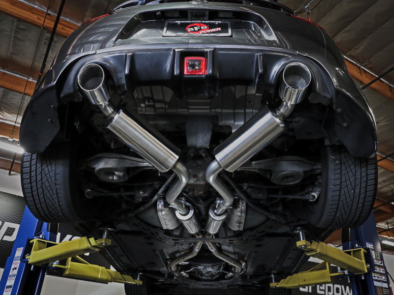 aFe Takeda Cat-Back Exhaust System Nissan 370Z 09-20 V6-3.7L- Black Tip