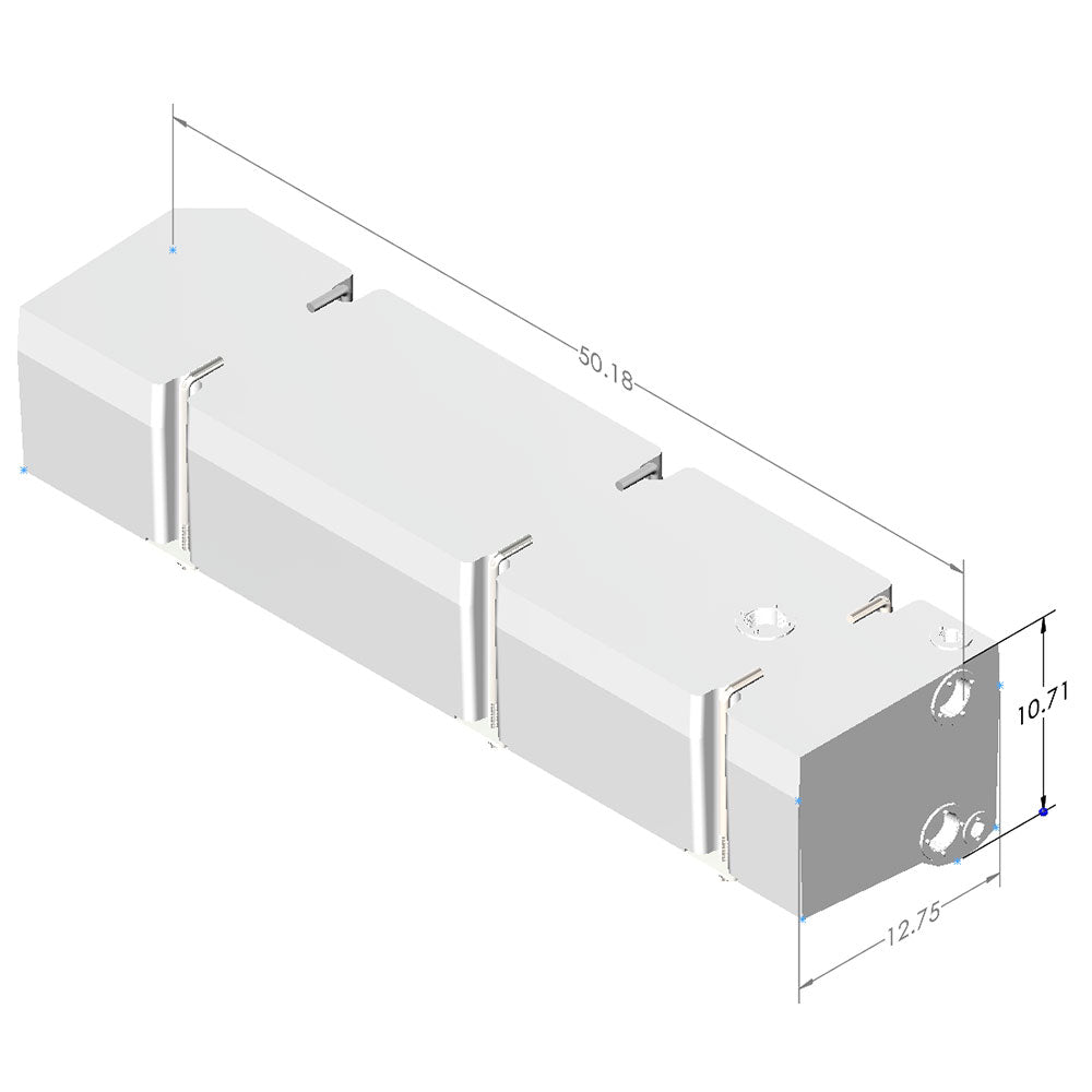 22 Gallon Driver Side Undercarriage Fresh/Grey Water Tank 2007-24 Mercedes Sprinter 144