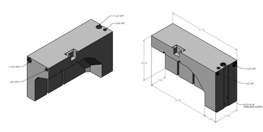 34 GALLON WHEEL WELL WATER TANK (DRIVERS SIDE) FOR 2013-2024 DODGE / RAM PROMASTER 1500, 2500, 3500 136", 159" AND 159" EXT