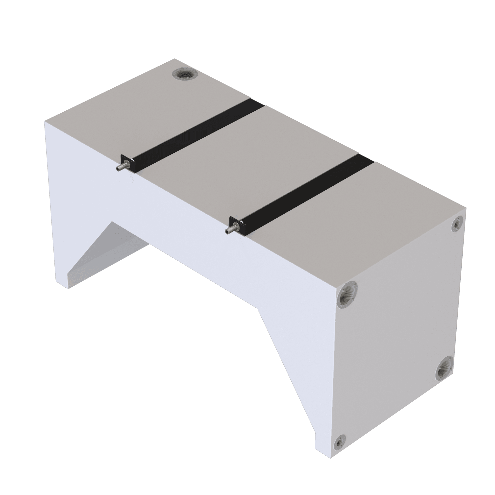 35 GALLON WHEEL WELL WATER TANK FOR DRW VANS (DUALLY)