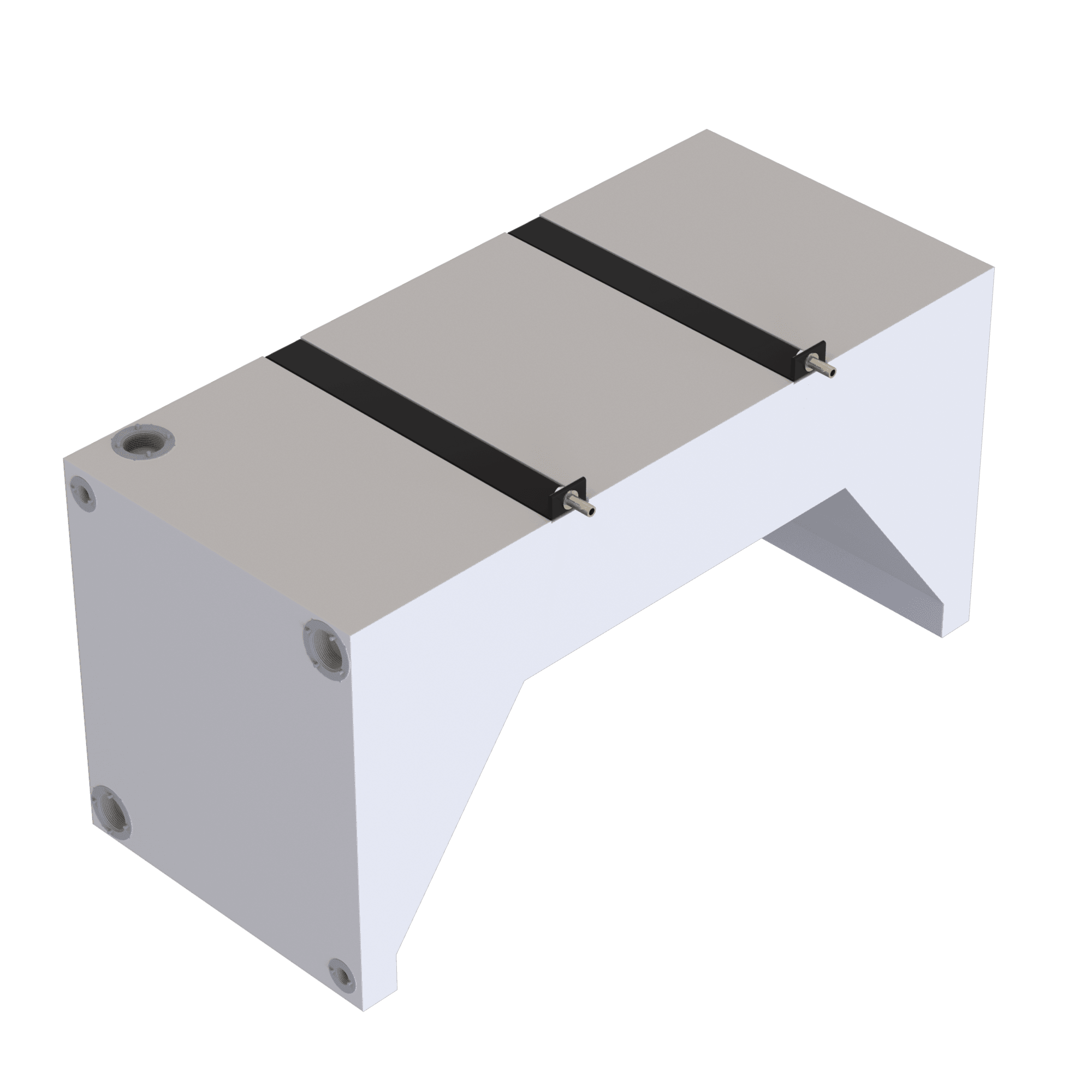 35 GALLON WHEEL WELL WATER TANK FOR DRW VANS (DUALLY)