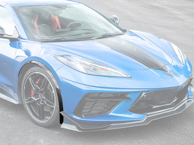 2020+ CHEVROLET CORVETTE C8 | SDP PERFORMANCE PACKAGE HYDRO DIPPED CARBON FIBER SIDE WHEEL FENDER PAIR