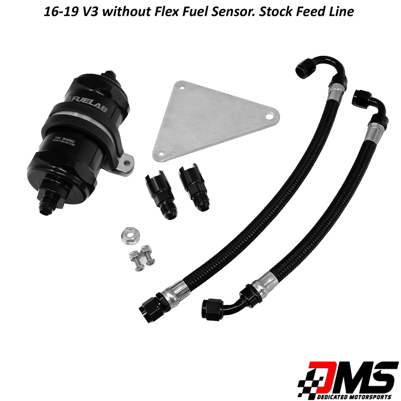 DMS 16-19 CTS-V -6 Micron Fuel Filter kit with Stock Feed Line