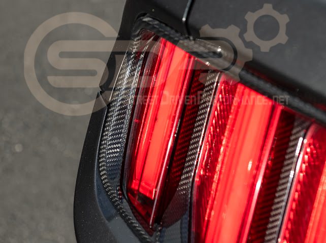 2018-2023 Ford Mustang | DRY CARBON FIBER Rear Tail Light Trim Bezel Cover Pair