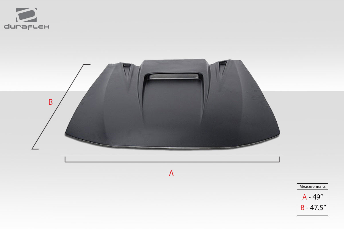 Universal Duraflex Spyder 3 Hood Scoop - 1 Piece