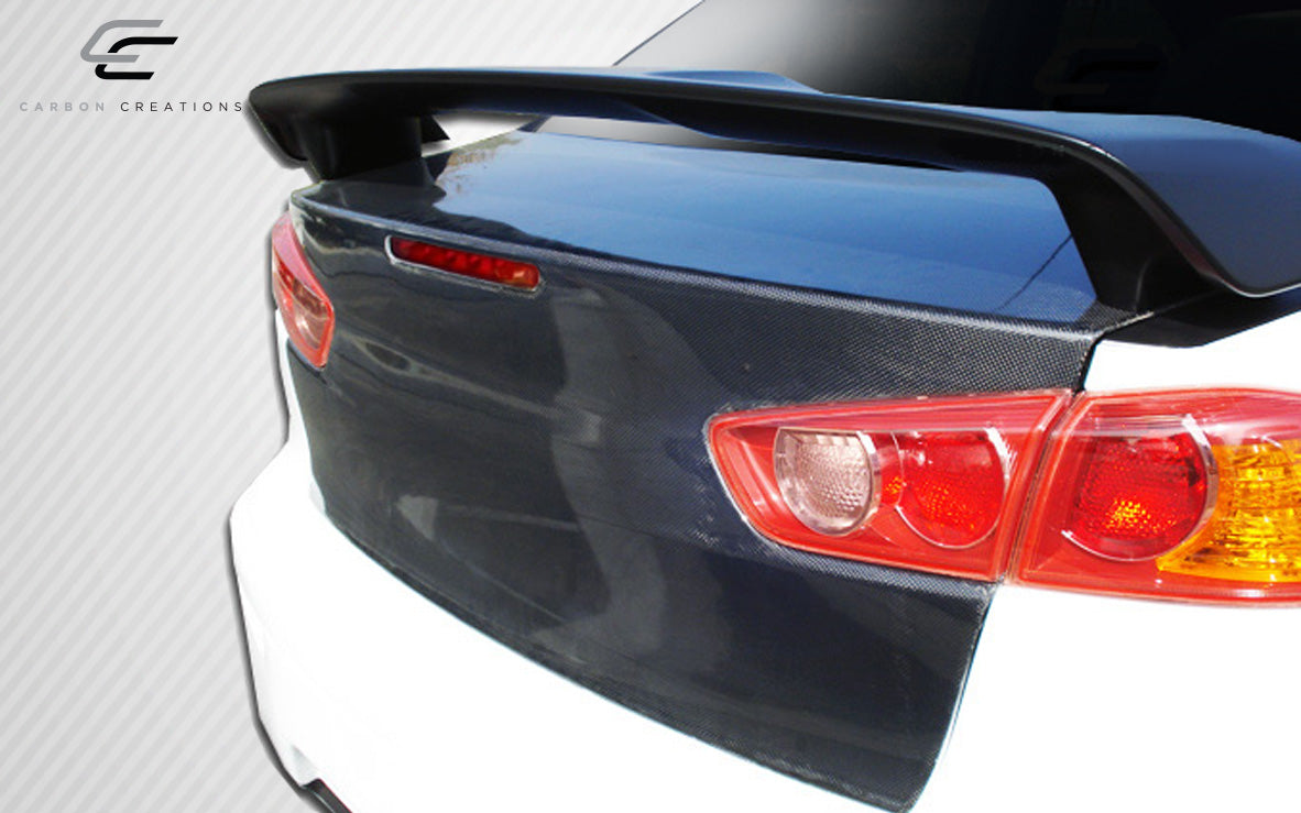 2008-2017 Mitsubishi Lancer / Lancer Evolution 10 Carbon Creations OEM Look Trunk - 1 Piece