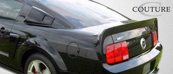 2005-2009 Ford Mustang Couture Polyurethane CVX Window Scoop Louvers - 2 Piece