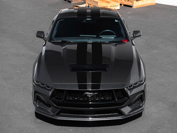 2024-UP FORD MUSTANG S650 | HOOD BODY STRIPE 3M DECALS